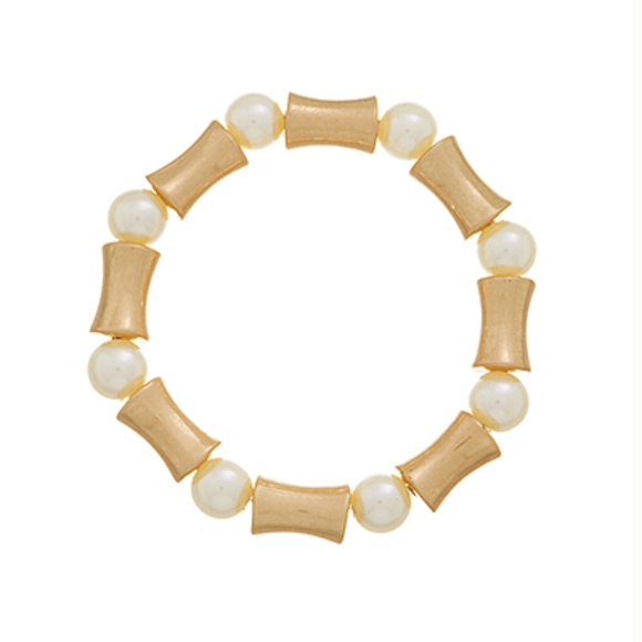 Pearl Station & Bamboo Bracelet